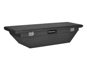 TrailFX Crsovr Angled Sgl Lid Dia Tread Matte Black 16 Gauge Alum 63x19.25x13.5